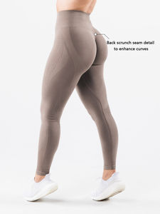 Leggings de fitness et de yoga pour femmes, effet push-up fessier, taille élastique, respirants, sans couture, pour la gym et l'entraînement - Product Image 3