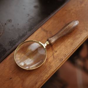 Lupa de Mano de Latón Resistente, Lente de Lectura para Libros, Periódicos, Letras Pequeñas, Joyas, Monedas, Sellos, Antigüedades, Manualidades, Artículo de Regalo - Product Image 3