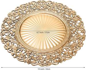 Assiette de Présentation Élégante Réutilisable – Vaisselle Décorative pour Mariages, Événements, Banquets et Fêtes - Product Image 6
