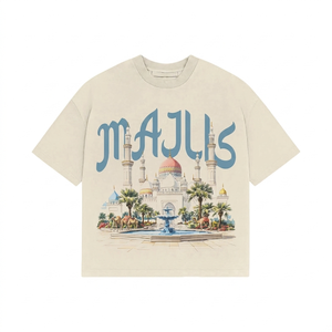 เสื้อยืดโอเวอร์ไซส์ 240 GSM ผ้าฝ้ายเนื้อนุ่ม พิมพ์ลายกราฟิก โลโก้สั่งทำได้ สตรีทแวร์ เสื้อยืดผู้ชาย 100% ผ้าฝ้าย ทรงหลวม พิมพ์ลาย - Product Image 1