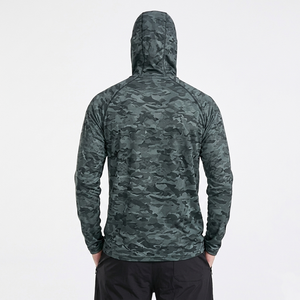 Sudadera con Capucha de Pesca de Manga Larga para Hombre con Protección Solar, Secado Rápido, Ligera, para Pesca, Navegación y Camping - Product Image 2