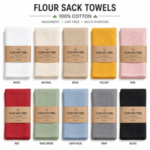 Flour Sack Dish Towels 100% Pure Cotton GOTS Certified Hygienic <b>Kitchen</b> Dough Cover OEM Wholesale - Product Image 6