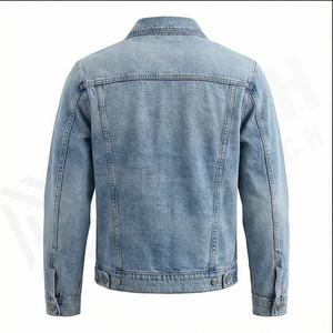 Chaqueta vaquera para hombre, chaqueta vaquera informal de corte regular con botones y manga larga, chaqueta vaquera para hombre, Chaquetas vaqueras, abrigos - Product Image 3