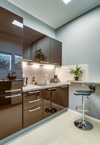 Juego de Muebles de Cocina Modulares Ecológicos de Madera Moderna, Puertas de MDF/Tablero de Partículas, Acabado Brillante, Fácil Instalación - Product Image 5