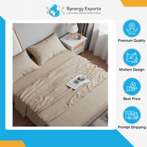 Quantité en gros disponible, qualité supérieure, style moderne et luxueux, ensemble de draps en polyester 4 pièces, du premier fournisseur d'Inde. - Product Image 4