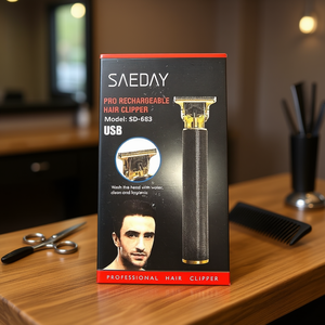 Cortadora de Pelo Recargable Saeday Pro Modelo SD 683 USB, Recortadora de Pelo Profesional - Product Image 1