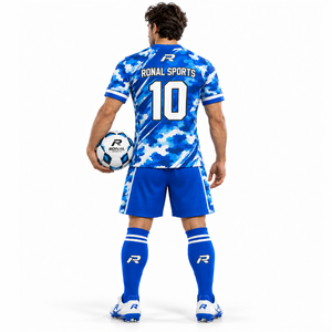 Maillots de football personnalisés à manches courtes, respirants et à séchage rapide, avec votre propre logo – Vente en gros d'uniformes de football très demandés - Product Image 4
