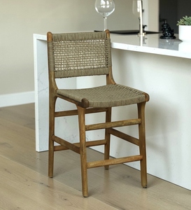 PU Leather <b>Bar</b> <b>Stool</b> Natural Finish Counter Height Kitchen <b>Bar</b> Furniture Handcrafted Durable Commercial Contemporary - Product Image 6