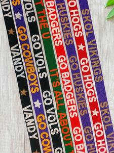 Direct Factory Supply GO BULLDOGS Beaded <b>Bag</b> Straps for Every Occasion or Every <b>Bag</b> Lover Available Price from India - Product Image 6