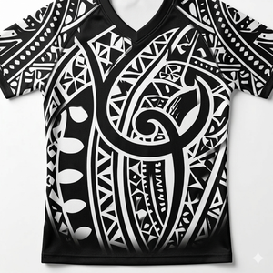 เสื้อฟุตบอลสีดำแบบสั่งทำปี 2026 พิมพ์ลายแบบซับลิเมชั่น ขายส่ง เสื้อแขนสั้น คอวี ระบายอากาศได้ดี น้ำหนักเบา ทรงสปอร์ต - Product Image 6