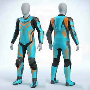 Traje de carreras de motos para niños, equipo de protección para niños, traje de motocicleta ligero y duradero, cuero genuino, chaquetas de motocicleta - Product Image 3