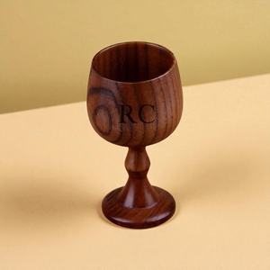 Vaso de Vino de Madera Premium con Logotipo Personalizado, Taza de Madera Sostenible, Regalo Promocional para Proyectos de Marca Corporativa - Product Image 2