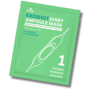 Mascarilla Facial BioShot CICA con Ceramida, Pantenol y Colágeno, Repara la Barrera Cutánea, Blanquea, Antienvejecimiento, Hidratante, Coreana, OEM - Product Image 1