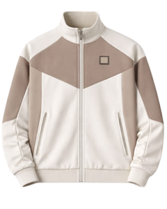 Ensemble de survêtement personnalisé pour homme, haut de gamme, color block, zippé, col montant, en polaire, pantalon de jogging, fabricant sur mesure, tenue de sport - Product Image 1