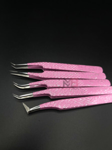 Juego de Pinzas para Pestañas de 5 Piezas con Estuche Magnético, Marca Privada, Las Mejores Herramientas para Pestañas, Pinzas para Extensión de Pestañas - Product Image 6