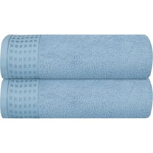 Juego de 2 Toallas de Baño Extra Grandes de 28x55 Pulgadas, 100% Algodón, Ultra Suaves, Altamente Absorbentes, de Secado Rápido y Ligeras - Product Image 1