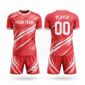 Uniforme de Fútbol de Alta Calidad para Hombre, Personalizado con Logotipo OEM, Manga Corta, Tela Transpirable 100% Poliéster - Product Image 5