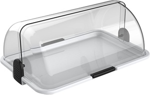 Support de stockage polyvalent en acrylique pour pain, gâteau et beignet avec couvercle Présentoir élégant et gardien de la fraîcheur - Product Image 2