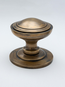 Poignée de porte centrale en laiton massif, nickel antique, laiton poli, quincaillerie de meubles et armoires - Product Image 4