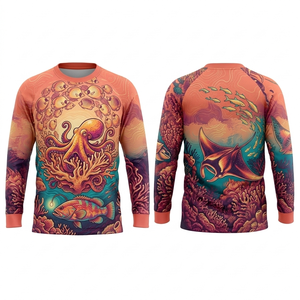 Camiseta Deportiva Personalizada de Manga Larga con Cuello Redondo, Unisex, de Poliéster Transpirable, Secado Rápido, Protección UV, Antibacteriana y Sublimada - Product Image 4