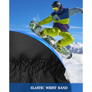 Fabrication OEM ODM de gants de ski imperméables avec poignets ajustables, gants de ski professionnels pour les sports d'hiver, gants de neige isolés - Product Image 6