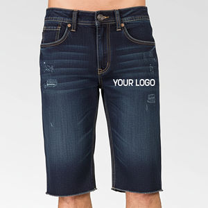 Jorts de Mezclilla de Primera Calidad con Costuras Reflectantes, Diseño Atrevido, Logotipo Personalizado, Suministro al por Mayor - Product Image 4