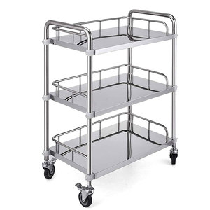 Carrito de Instrumentos para Unidades de Cuidado del Paciente, Base Resistente, Fácil de Empujar, Ruedas Silenciosas - Product Image 1