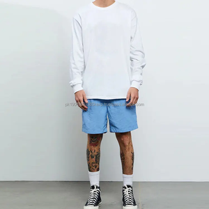 กางเกงขาสั้นตาข่ายระบายอากาศสีดำสำหรับผู้ชายขนาด5นิ้วลายปักโลโก้ออกแบบได้6XL กระเป๋าที่สามารถปรับแต่งได้ - Product Image 3