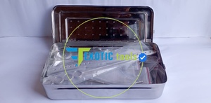 Ensemble complet d'instruments ORL en acier inoxydable durable, instruments complets pour tonsillectomie et adénoïdectomie avec boîte, stock disponible - Product Image 6