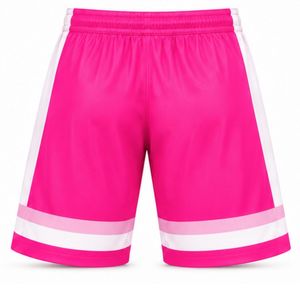 Men Hot Pink Sublimated Ice Hockey Shorts Polyester Striped <b>Athletic</b> Team Sports Shorts Training Match Clothing - Product Image 2