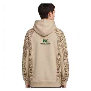 NEXTEX Sweat à capuche unisexe avec motif hiéroglyphes égyptiens, beige, en molleton de coton doux, chaud, imprimé graphique - Product Image 4