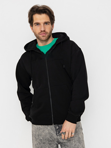 Men's <b>Black</b> Hooded <b>Zip</b>-<b>Up</b> Sweatshirt Regular Fit Casual Solid Color Long Sleeve Cotton <b>Hoodie</b> Autumn Wear - Product Image 4