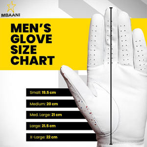 Guante de Golf Premium de Cuero Cabretta |   Sensación y Rendimiento Profesionales |   Guantes de Golf para Hombre, Mano Izquierda - Product Image 6