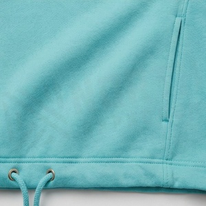 Sweat-shirt à capuche court personnalisé pour femme, style urbain, tendance hiver, avec logo frontal, décontracté et à la mode - Product Image 5