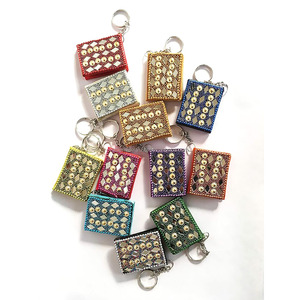 Custom Beaded Lac Glitter Keyrings <strong>with</strong> Different Design &amp; Color Bag Keyrings &amp; Elephant Keyrings From Indian <strong>Supplier</strong> - Product Image 6