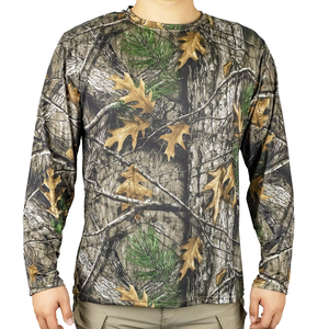 Camisa de Caza de Manga Corta con Estampado de Camuflaje, Personalizada, Resistente, Suave, Transpirable, Cómoda, de Tela Elástica, para Otoño - Product Image 1