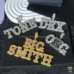 จี้เพชรโมอิสซาไนต์พรีเมียม "BIG SMITH" พร้อมสร้อยเทนนิสแบบฝังเพชรเต็มเส้น เครื่องประดับฮิปฮอป ขายส่ง - Product Image 5