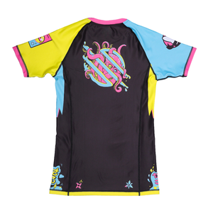 Custom Printed Men's <b>Rash</b> <b>Guard</b> Short Sleeve Sublimation Design Quick Dry Spandex Polyester <b>BJJ</b> MMA Adult Sport Shirt For Men - Product Image 4