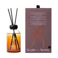 Aikun – Faible MOQ, Réponse Rapide – Diffuseur à Bâtonnets 350 ml avec Bouteille en Verre Ronde, Impression de Logo, Boîte Feuille, Longue Durée, Toutes Senteurs pour Détaillants