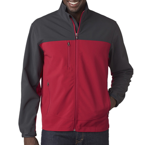 Veste polaire à capuche pour homme, coupe-vent, avec blocs de couleur et fermeture éclair, pour l'hiver, décontractée, pour l'extérieur, Teal Black Orange - Product Image 5