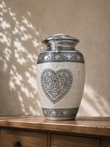 Uzair Handicrafts – Urne funéraire en aluminium personnalisable, magnifique, conçue pour conserver les cendres en toute sécurité - Product Image 4