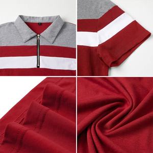 Venta al por mayor en blanco personalizado transpirable de secado rápido antiarrugas anti-pilling Anti-Shrink ecológico camisas de polo con cremallera - Product Image 6