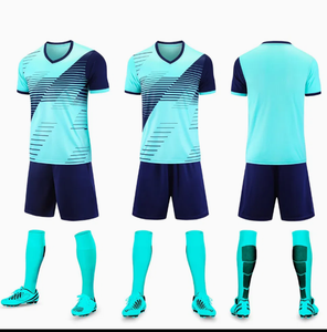 Men's Soccer Jersey Set Orange White Striped Sublimated Short Sleeve Moisture Wicking <b>Athletic</b> Fit All Seasons - Product Image 6