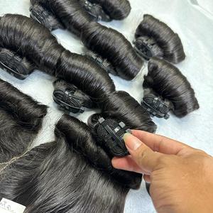 Paquet de tissage de cheveux bouclés rebondissants à double tirage Extension de cheveux humains en gros - Product Image 6