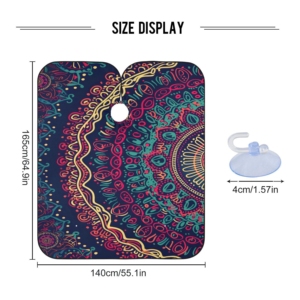 Vente Flash : Cape de Barbier Imperméable de Haute Qualité, Antistatique, Boutons-Pression Ajustables, Logo Personnalisé, Faible MOQ, Imprimé Mandala - Product Image 3