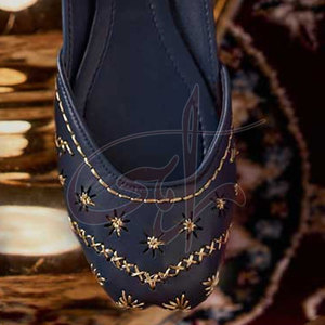 Attire Pair Elegantly Crafted High Quality Faux Leather Printed Anti-Slippery Customizable All Seasons <b>Khussa</b> - Product Image 6