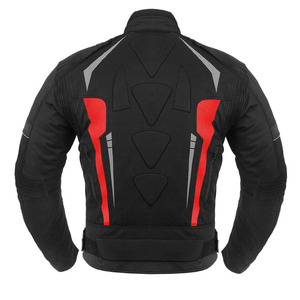 Men's Black <b>Red</b> Motorcycle Riding <b>Suit</b> Full Sleeve Polyester Breathable Sublimation Printed Windproof Color Blocked Racing Wear - Product Image 5