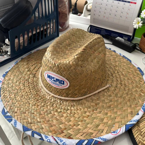 Sombrero Mexicano Unisex Bordado con Hierba Natural para Adultos, Venta al por Mayor, Stock a Granel para Compradores de Artículos de Playa, Fiestas, Verano y Viajes - Product Image 1