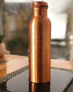 Copper Metal Modern Luxury <b>Large</b> Capacity <b>Water</b> <b>Bottle</b> for Travel & Outdoor Use - Product Image 5