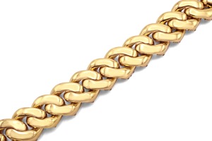 Pulsera Cubana Unisex con Diamantes de 10mm y 9 Pulgadas, Chapada en Oro de 14K, Certificada en Oro Amarillo Puro, Joyería de Lujo Estilo Hip Hop, Regalo para Fiestas - Product Image 3